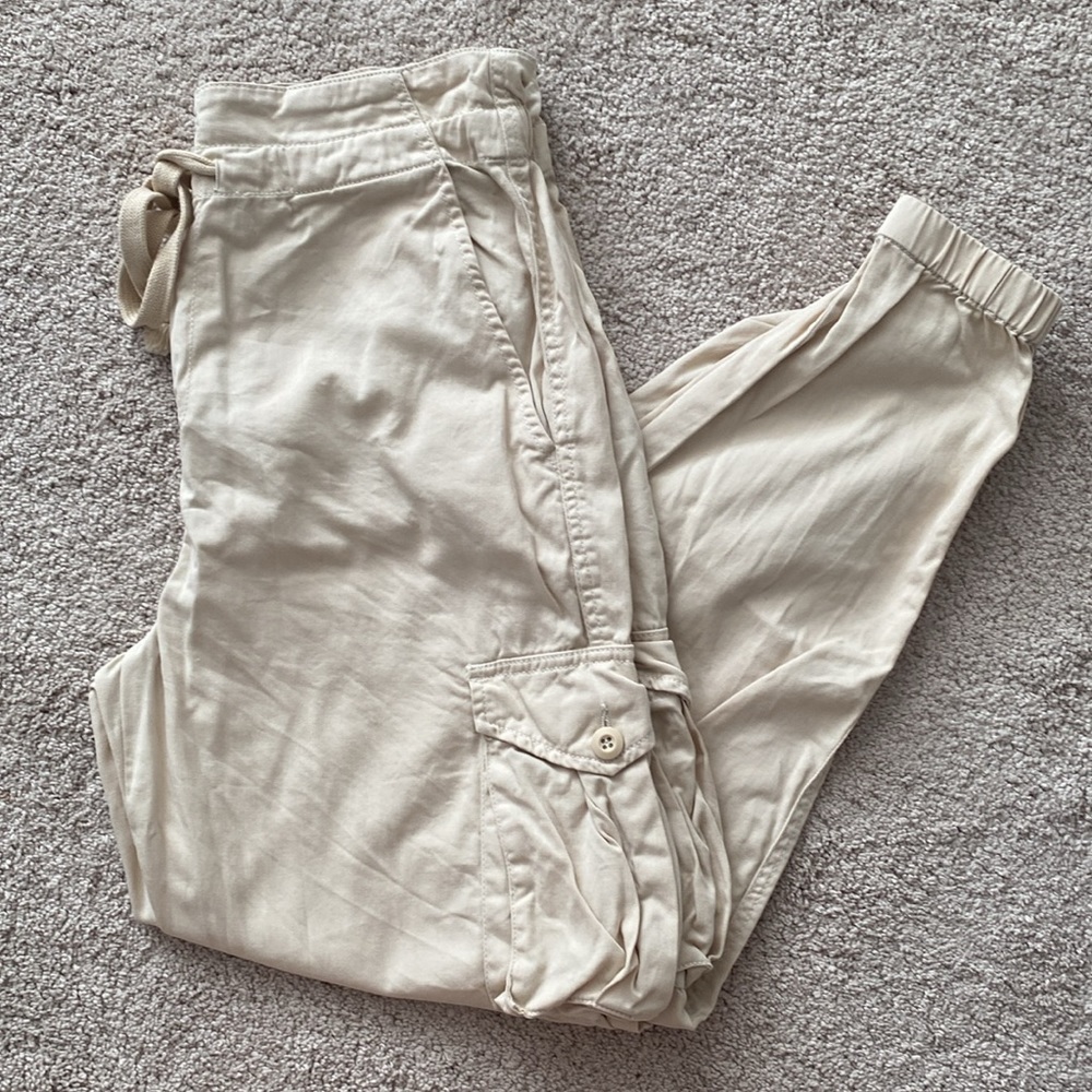 Blank NYC Drawstring Khaki Cargo Pants